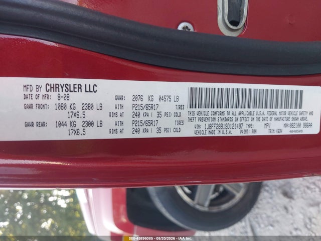 Продаж на аукціоні авто 2009 Jeep Patriot Sport, vin: 1J8FF28B19D121497, номер лоту: 45896085