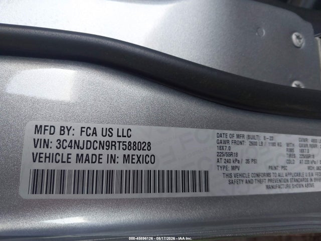 Jeep Compass Limited 4x4 2024 3C4NJDCN9RT588028 Image 9