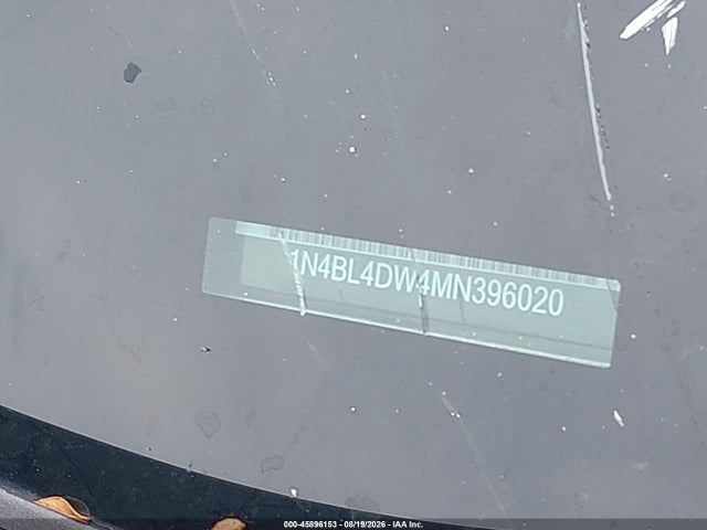 Продаж на аукціоні авто 2021 Nissan Altima Sv Intelligent Awd, vin: 1N4BL4DW4MN396020, номер лоту: 45896153