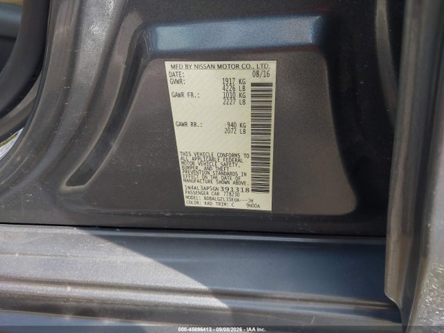 Nissan Altima 2.5 S 2016 1N4AL3AP5GN391318 Image 13