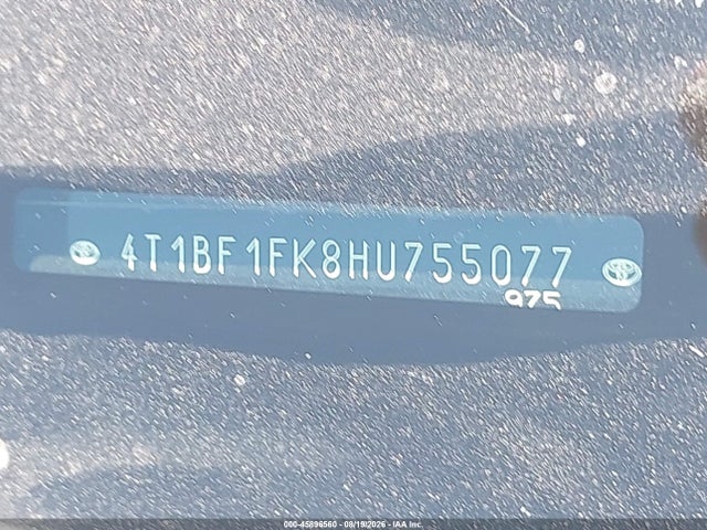 Продаж на аукціоні авто 2017 Toyota Camry Se, vin: 4T1BF1FK8HU755077, номер лоту: 45896560