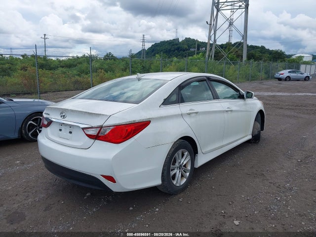 2014 Hyundai Sonata Gls მანქანა იყიდება აუქციონზე, vin: 5NPEB4AC2EH841148, აუქციონის ნომერი: 45896591