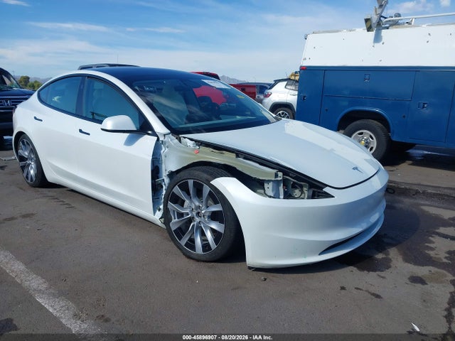 45896907 :رقم المزاد ، 5YJ3E1EB2SF952212 vin ، 2025 Tesla Model 3 Long Range All-wheel Drive مزاد بيع