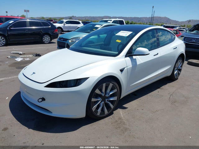 45896907 :رقم المزاد ، 5YJ3E1EB2SF952212 vin ، 2025 Tesla Model 3 Long Range All-wheel Drive مزاد بيع