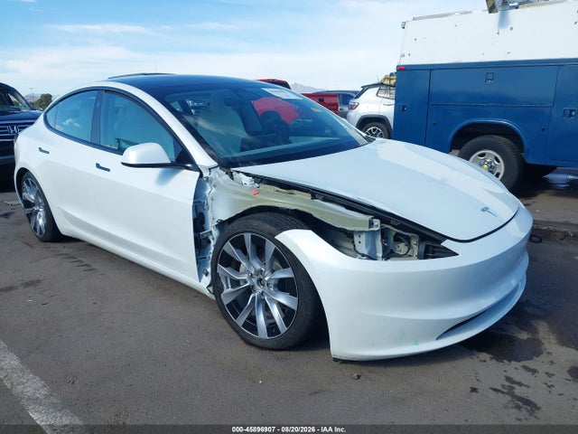 45896907 :رقم المزاد ، 5YJ3E1EB2SF952212 vin ، 2025 Tesla Model 3 Long Range All-wheel Drive مزاد بيع