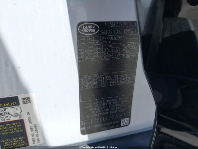 SALE2FEU6P2208387 Land Rover Defender 130 X-dynamic Se
