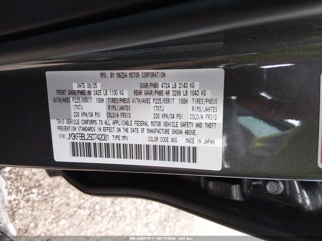 Mazda Cx-5 2.5 S Select 2025 JM3KFBBL2S0742081 Image 9