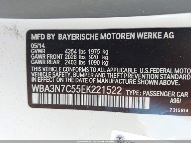 Продажа на аукционе авто 2014 Bmw 428i, vin: WBA3N7C55EK221522, номер лота: 45897080