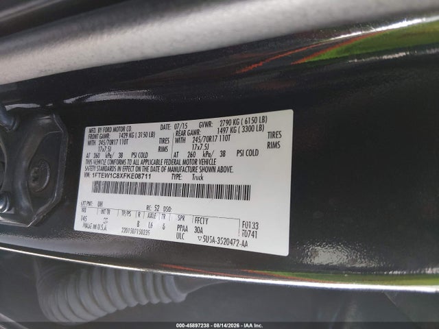 Ford F-150 Xl 2015 1FTEW1C8XFKE08711 Image 9