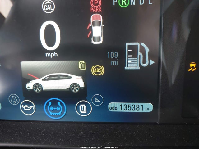 45897268 :رقم المزاد ، 1G1RD6E44EU165990 vin ، 2014 Chevrolet Volt مزاد بيع