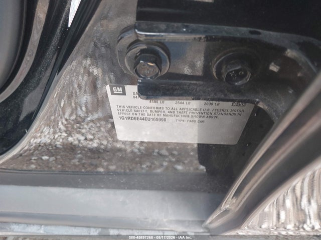 45897268 :رقم المزاد ، 1G1RD6E44EU165990 vin ، 2014 Chevrolet Volt مزاد بيع