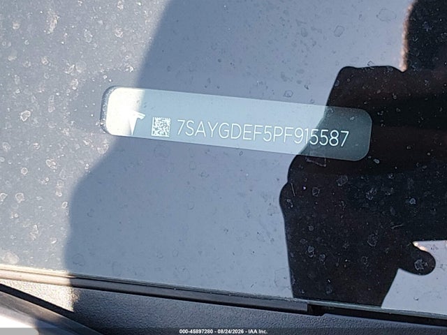 45897280 :رقم المزاد ، 7SAYGDEF5PF915587 vin ، 2023 Tesla Model Y Performance Dual Motor All-wheel Drive مزاد بيع