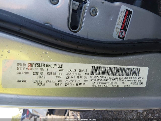 Продажа на аукционе авто 2013 Dodge Journey Crew, vin: 3C4PDDDG6DT591168, номер лота: 45897295