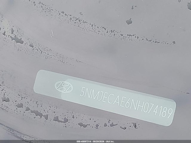 45897314 :رقم المزاد ، 5NMJECAE6NH074189 vin ، 2022 Hyundai Tucson Limited مزاد بيع