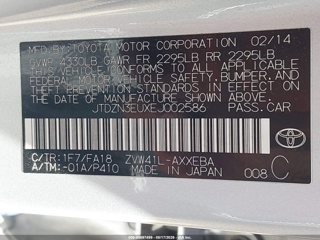 Toyota Prius V Three 2014 JTDZN3EUXEJ002586 Image 9