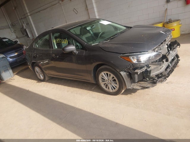 45897689 :رقم المزاد ، 4S3GKAB63J3619580 vin ، 2018 Subaru Impreza 2.0i Premium مزاد بيع