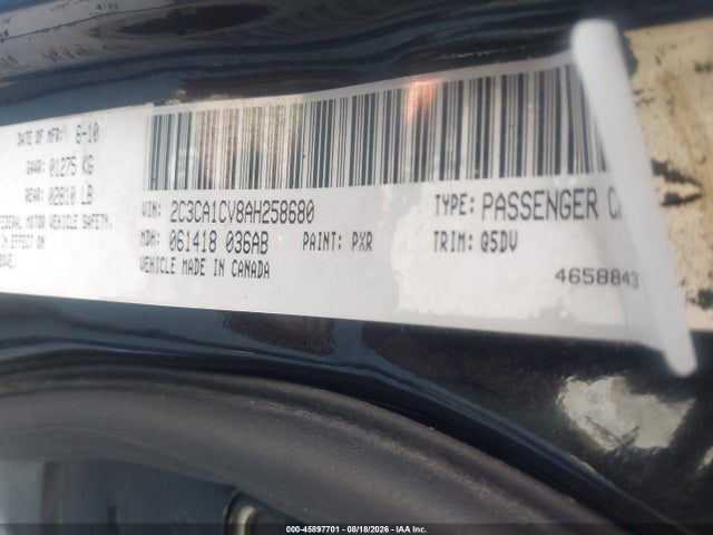 Aukcja sprzedaży 2010 Chrysler 300 Touring Plus, vin: 2C3CA1CV8AH258680, numer aukcji: 45897701
