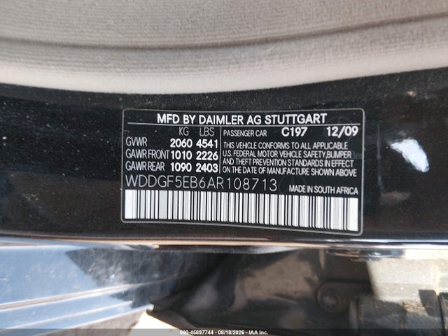 Продаж на аукціоні авто 2010 Mercedes-benz C 300 Sport, vin: WDDGF5EB6AR108713, номер лоту: 45897744