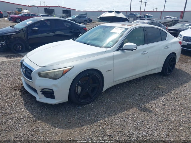 2014 Infiniti Q50 Hybrid Sport მანქანა იყიდება აუქციონზე, vin: JN1AV7AP4EM690526, აუქციონის ნომერი: 45897766