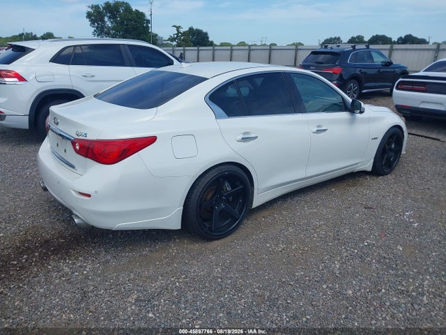 2014 Infiniti Q50 Hybrid Sport მანქანა იყიდება აუქციონზე, vin: JN1AV7AP4EM690526, აუქციონის ნომერი: 45897766