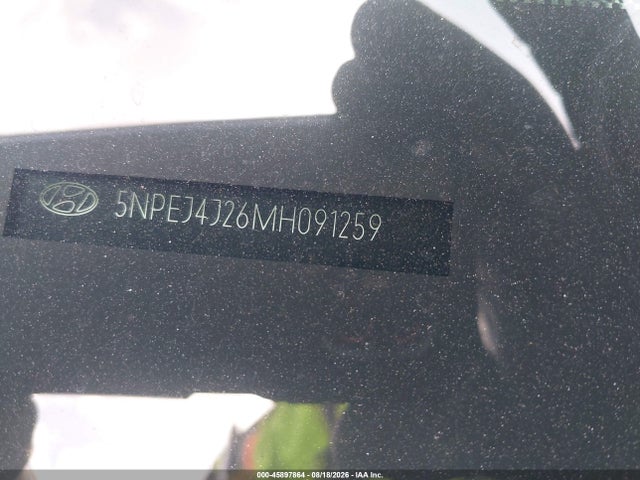 Продаж на аукціоні авто 2021 Hyundai Sonata Sel Plus, vin: 5NPEJ4J26MH091259, номер лоту: 45897864