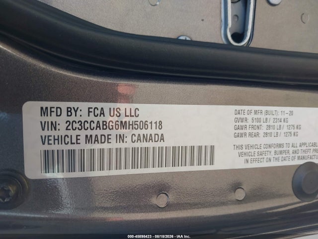 Chrysler 300 300s 2021 2C3CCABG6MH506118 Image 9