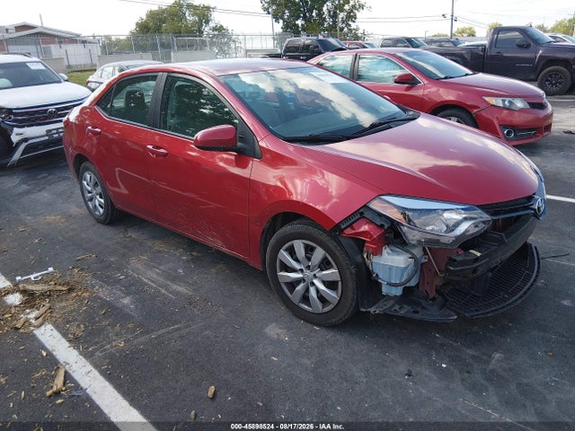 Продажа на аукционе авто 2015 Toyota Corolla Le, vin: 5YFBURHE6FP244980, номер лота: 45898524