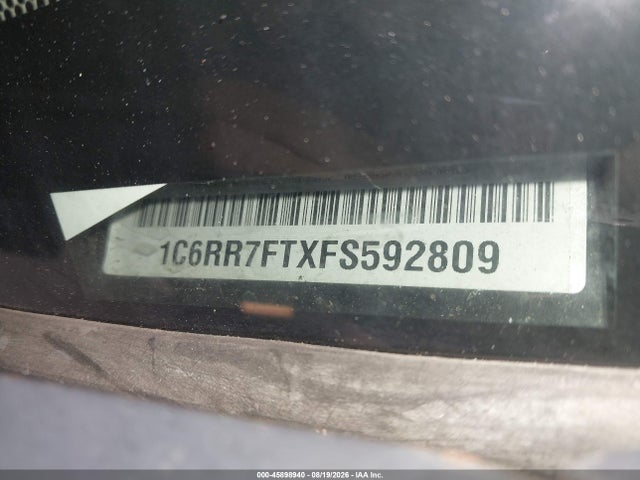 Aukcja sprzedaży 2015 Ram 1500 St, vin: 1C6RR7FTXFS592809, numer aukcji: 45898940