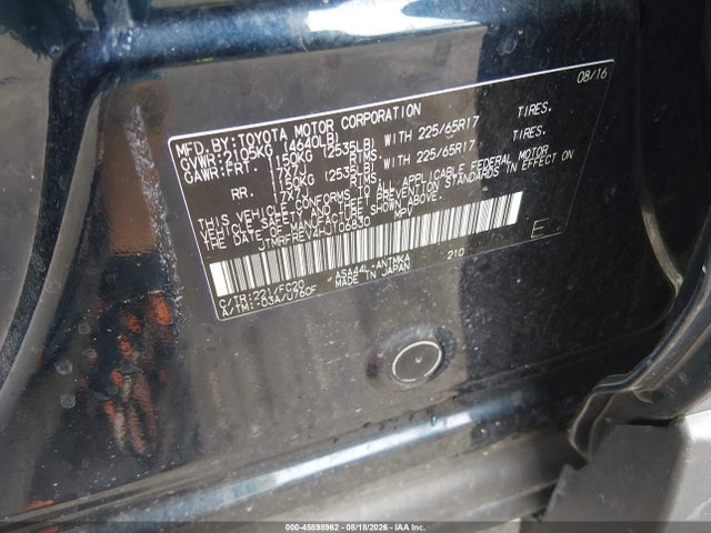 Aukcja sprzedaży 2017 Toyota Rav4 Xle, vin: JTMRFREV4HJ106830, numer aukcji: 45898962