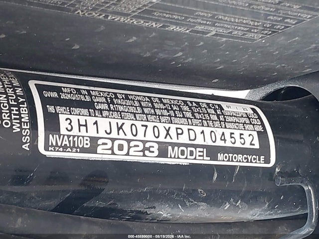 Honda NVA110 B 2023 3H1JK070XPD104552 Image 10