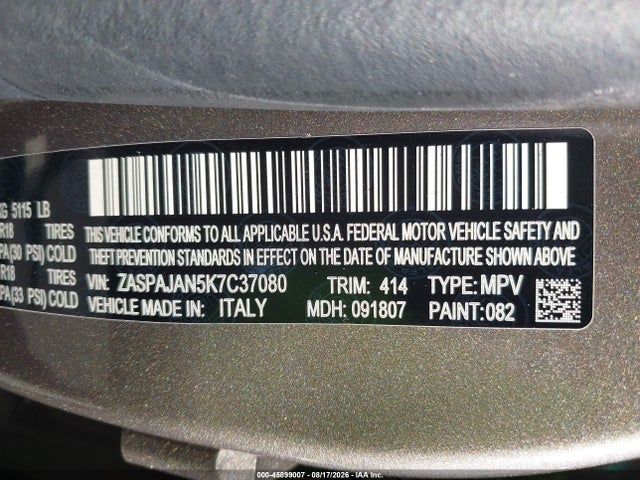 Alfa Romeo Stelvio Rwd 2019 ZASPAJAN5K7C37080 Image 9