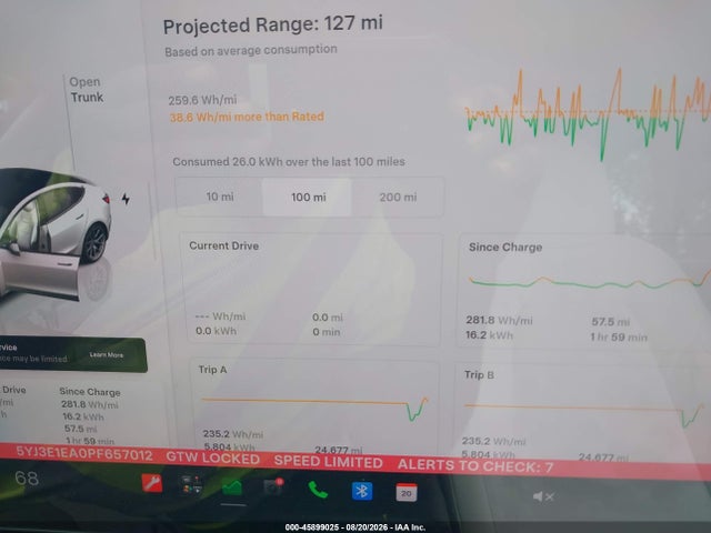 Продажа на аукционе авто 2023 Tesla Model 3 Rear-wheel Drive, vin: 5YJ3E1EA0PF657012, номер лота: 45899025