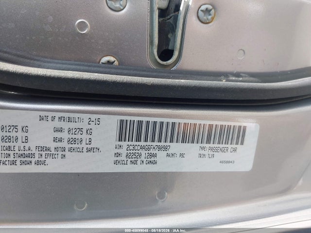 Продаж на аукціоні авто 2015 Chrysler 300 Limited, vin: 2C3CCAAG6FH780987, номер лоту: 45899048
