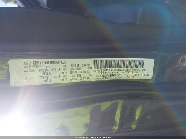 2013 Dodge Durango Sxt მანქანა იყიდება აუქციონზე, vin: 1C4RDHAG4DC696856, აუქციონის ნომერი: 45899068