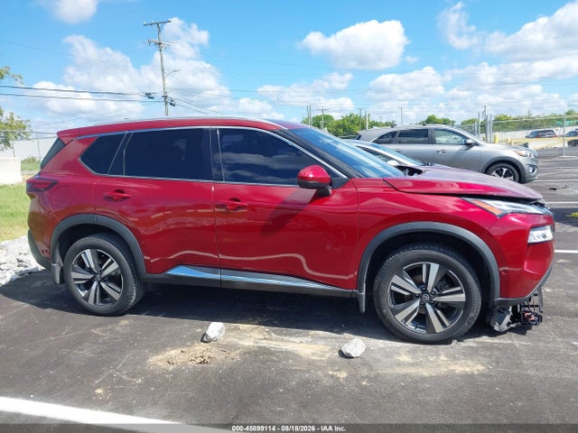 2021 Nissan Rogue Platinum Fwd მანქანა იყიდება აუქციონზე, vin: JN8AT3DC9MW104785, აუქციონის ნომერი: 45899114