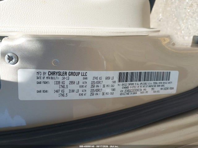 Продаж на аукціоні авто 2014 Dodge Grand Caravan Sxt, vin: 2C4RDGCG5ER206134, номер лоту: 45899148