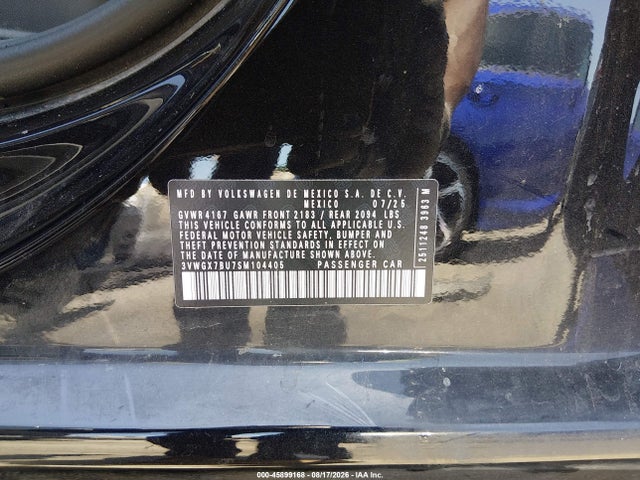 Продаж на аукціоні авто 2025 Volkswagen Jetta 1.5t Sel, vin: 3VWGX7BU7SM104405, номер лоту: 45899168