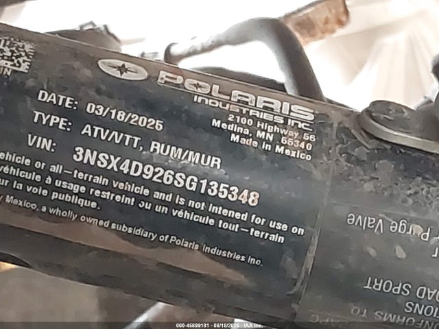Polaris Rzr Pro Xp 4 Ultimate 2025 3NSX4D926SG135348 Image 10