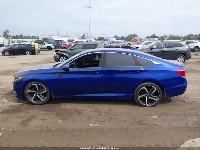 2018 Honda Accord Sport მანქანა იყიდება აუქციონზე, vin: 1HGCV1F35JA157591, აუქციონის ნომერი: 45899293