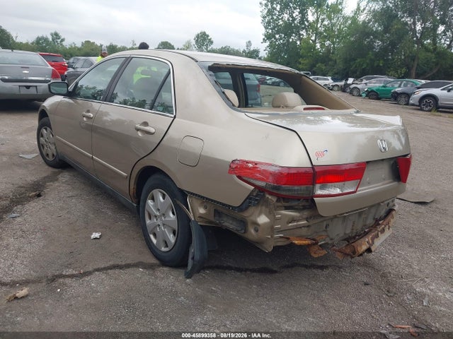 2003 Honda Accord 2.4 Lx მანქანა იყიდება აუქციონზე, vin: 1HGCM56303A117027, აუქციონის ნომერი: 45899358