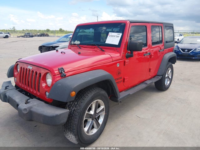 45899789 :رقم المزاد ، 1C4BJWDG9HL732296 vin ، 2017 Jeep Wrangler Unlimited Sport مزاد بيع