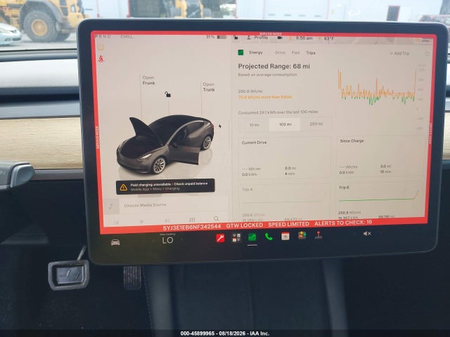 Продажа на аукционе авто 2022 Tesla Model 3 Long Range Dual Motor All-wheel Drive, vin: 5YJ3E1EB6NF342544, номер лота: 45899965