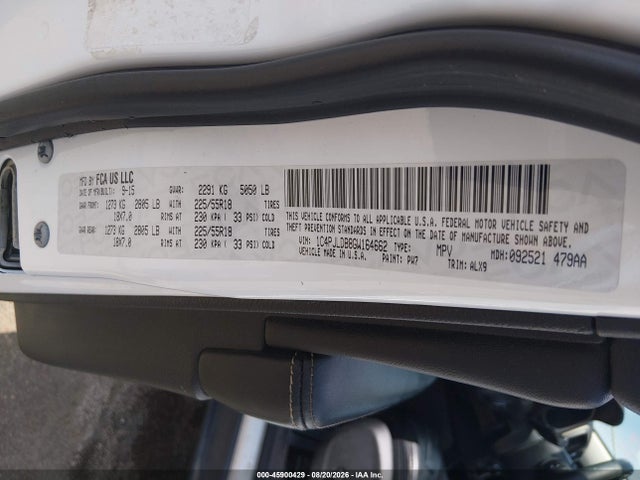 Jeep Cherokee Limited 2016 1C4PJLDB8GW164662 Image 9