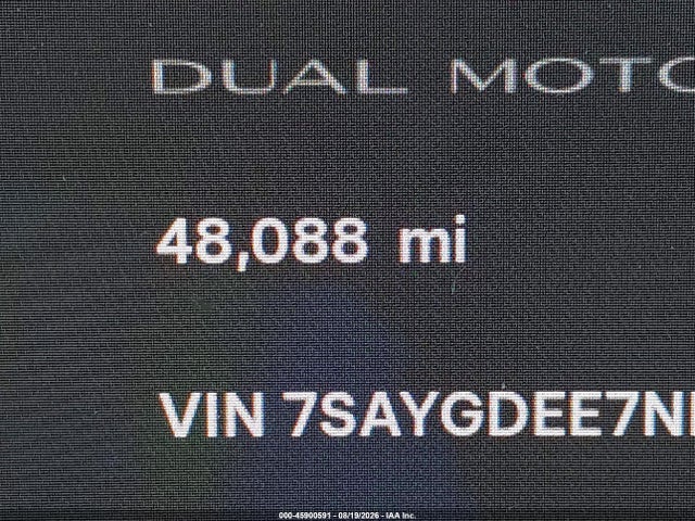 Aukcja sprzedaży 2022 Tesla Model Y Long Range Dual Motor All-wheel Drive, vin: 7SAYGDEE7NF330434, numer aukcji: 45900591