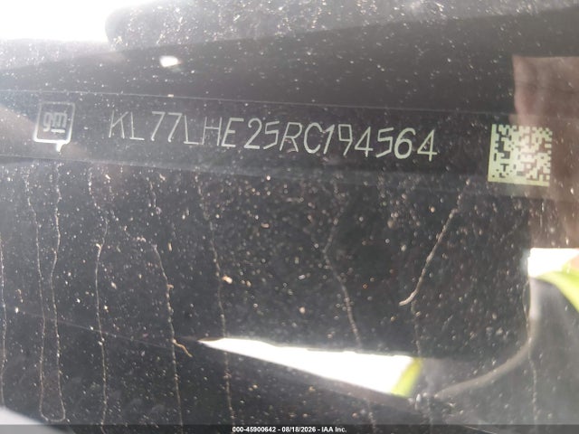 Aukcja sprzedaży 2024 Chevrolet Trax Fwd Lt, vin: KL77LHE25RC194564, numer aukcji: 45900642