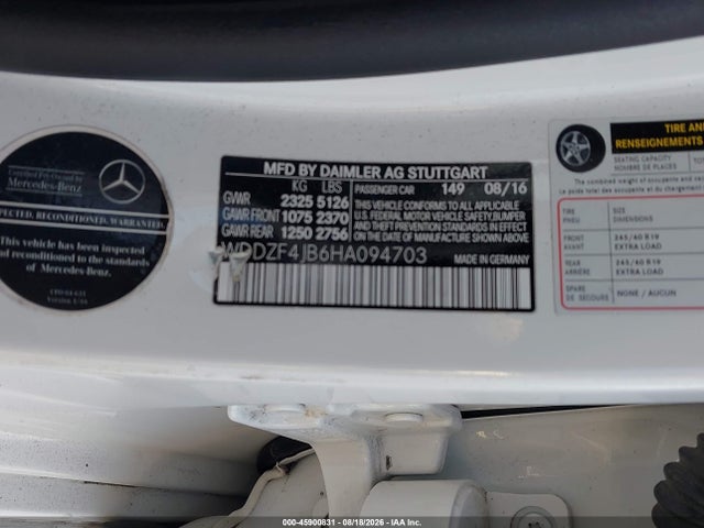 Mercedes-Benz E 300 2017 WDDZF4JB6HA094703 Image 9