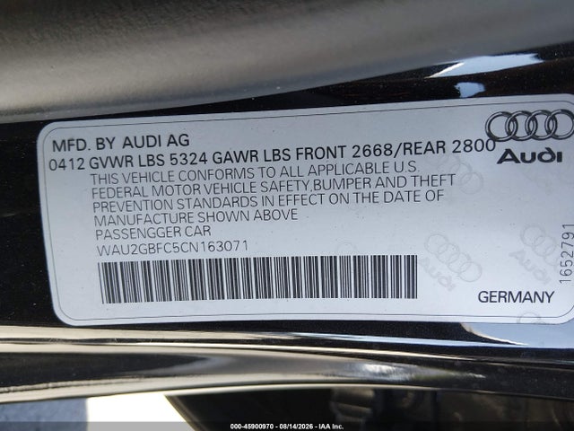 Продажа на аукционе авто 2012 Audi A7 3.0 Prestige, vin: WAU2GBFC5CN163071, номер лота: 45900970
