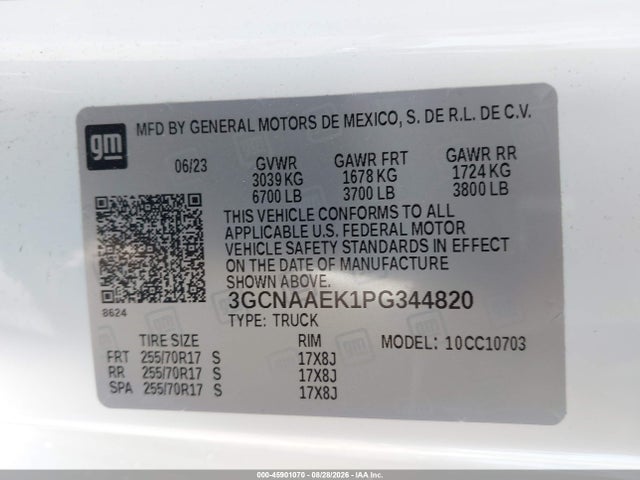 Chevrolet Silverado 1500 2wd Standard Bed Wt 2023 3GCNAAEK1PG344820 Image 9