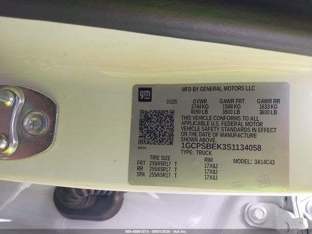 Chevrolet Colorado 2wd Wt 2025 1GCPSBEK3S1134058 Image 9