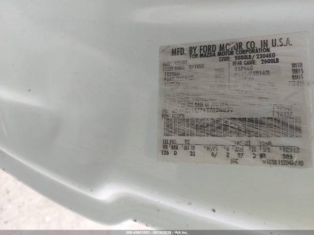 Продаж на аукціоні авто 2001 Mazda B3000 Se, vin: 4F4ZR17U71TM28859, номер лоту: 45901093